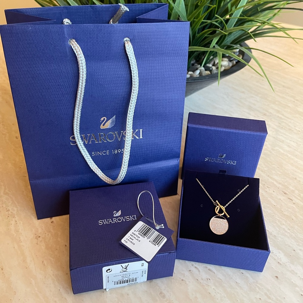 Swarovski T Bar Necklace